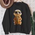 Meerkat With Sunglasses Animal Lovers Cute Surikate Sweatshirt Geschenke für alte Frauen