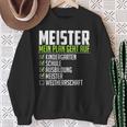 Meister Saying World Therrschaft Graduation Meister Sweatshirt Geschenke für alte Frauen