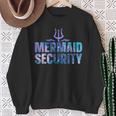 Mermaid Security Dad Mermaid Family Mermaid Squad Sweatshirt Geschenke für alte Frauen