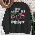 Merry Christmas Reindeer Fairy Lights Santa Claus Sweatshirt Geschenke für alte Frauen