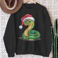 Merry Christmas Snake Xmas Party Eve Santa Hat Sweatshirt Geschenke für alte Frauen