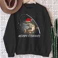 Merry Fishmas Fishing Zander Christmas Sweatshirt Geschenke für alte Frauen