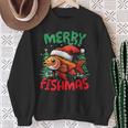 Merry Fishmas Fish Christmas Sweatshirt Geschenke für alte Frauen