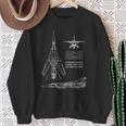 Mig-23 Russian Jet Fighter Plane Flogger Blue Pause Sweatshirt Geschenke für alte Frauen