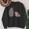 Moo Deng Y Pesto Moo Deng El Hipopótamo Y Pesto El Pingüino Camisa de entrenamiento Regalos para ancianas