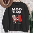 Moo Thai Muay Thai Cow Thai Boxing For Children Muay Thai Sweatshirt Geschenke für alte Frauen