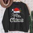 Mr And Mrs Claus Pyjama Santa Sweatshirt Geschenke für alte Frauen