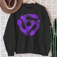 Music Turntable Record Dj Purple 45 Rpm Adapter Camisa de entrenamiento Regalos para ancianas