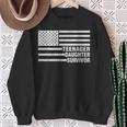 Nage Daughter Survivor Usa Flag Patriotic Sweatshirt Gifts for Old Women