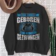 Nerd Gamer Zum Zocken Geboren Zum Arbeiten Zwungen S Sweatshirt Geschenke für alte Frauen