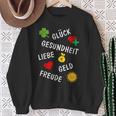 New Year's Eve Birthday New Year Outfit Wishes Lucky Charm Sweatshirt Geschenke für alte Frauen