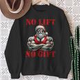 No Lift No Fitness Santa Muscle Christmas Sweatshirt Geschenke für alte Frauen