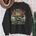 It Is What It Is And It Is Not Great Raccoon Trash Panda Sweatshirt Gifts for Old Women