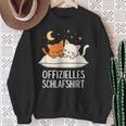 Official Sleep Cat Cat Sweatshirt Geschenke für alte Frauen