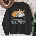 Official Sleep Corgi Dog Sleeping Chilling Dog Sweatshirt Geschenke für alte Frauen