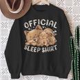 Official Sleep Pomeranian Dog With Puppy Sweatshirt Geschenke für alte Frauen