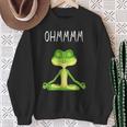 Ohmmmm With Saying Frog Meditation S Sweatshirt Geschenke für alte Frauen