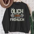 Olich Aber Fröhlich Oil Mechanic Car Screwdriver Sweatshirt Geschenke für alte Frauen