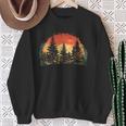 Outdoor Tree Nature Lovers Sunset Retro Forest Sweatshirt Geschenke für alte Frauen