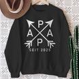 Papa Founded 2025 Father Will 2025 Stolzer Papa 2025 Sweatshirt Geschenke für alte Frauen