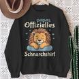 Papa Official Snoring Pyjamas Lion Sleep Sweatshirt Geschenke für alte Frauen