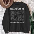 What Part Of Don't You Understand Maths Sweatshirt Geschenke für alte Frauen