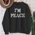 I Come In Peace I'm Peace Couples Matching Sweatshirt Geschenke für alte Frauen