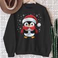 Penguin Christmas Santa Claus Cute Penguin Love Sweatshirt Geschenke für alte Frauen