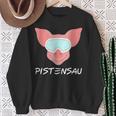 Pistensau Apres Ski Skiing Holiday Sweatshirt Geschenke für alte Frauen