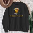 In Pizza We Crust Retro Pizza Illustration Sweatshirt Geschenke für alte Frauen