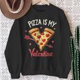 Pizza Is My Valentine Valentines Day Heart Pepperoni Lover Sweatshirt Gifts for Old Women
