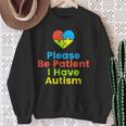 Please Be Patient I Have Autism Shirt Autism Puzzle Sweatshirt Gifts for Old Women
