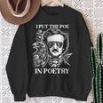 Poesía Poesía Edgar Allan Poe Con Raven Gothic Horror Escritor Camisa de entrenamiento Regalos para ancianas