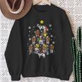 Pyjamas Cow Christmas Tree Christmas Pyjamas Farm Sweatshirt Geschenke für alte Frauen