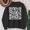Qr Scan Code Adult Sarcasm Humor F-Ck You Fu Back Print Pull Sweatshirt Gifts for Old Women