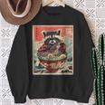 Raccoon Eating Ramen Japanese Noodles Racoon Anime Sweatshirt Gifts for Old Women