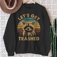 Raccoon Lovers Small Sweatshirt - Fun Animal Let's Get Trashed Gifts for Old Women