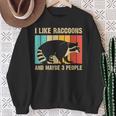 Raccoon For Men Women Raccoon Lover Introvert Sweatshirt Gifts for Old Women