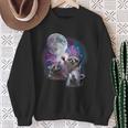 Raccoon Sweatshirt - Whimsical Night Scene | Unisex Cozy Fit Gifts for Old Women