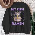 Ramen Cat Japanese Kawaii Anime Purple Style Sweatshirt Geschenke für alte Frauen