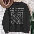 If You Can Read This Let's Be Friends Granny Squares Sweatshirt Gifts for Old Women