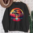 Red-Tailed Hawk Bird Sunset Retro Style Safari Vintage 70S Sweatshirt Gifts for Old Women