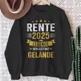 Rente 2025 Legend Leaves Terrain For Retirees Sweatshirt Geschenke für alte Frauen