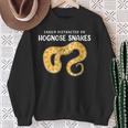 Reptile Lover Easily Distracted By Hognose Snakes Sweatshirt Gifts for Old Women