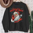 Retro You Ain't Getting Shit Santa Christmas Clothing Sweatshirt Gifts for Old Women