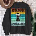 Retro Smoothie Surrender To The Blender Vegetable Smoothie Sweatshirt Gifts for Old Women