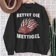 Rettet Die Mettigel Mettbrötchen Minced Meat Minced Meat Peter Mett Sweatshirt Geschenke für alte Frauen