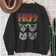 Hiss Cat Cats Kitten Rock Music Cat Lovers Hiss Sweatshirt Geschenke für alte Frauen