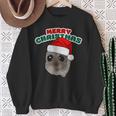 Sad Hamster With Christmas Wishes Sweatshirt Geschenke für alte Frauen