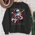 Santa Claus Guitar Ugly Christmas Jumper Sweatshirt Geschenke für alte Frauen